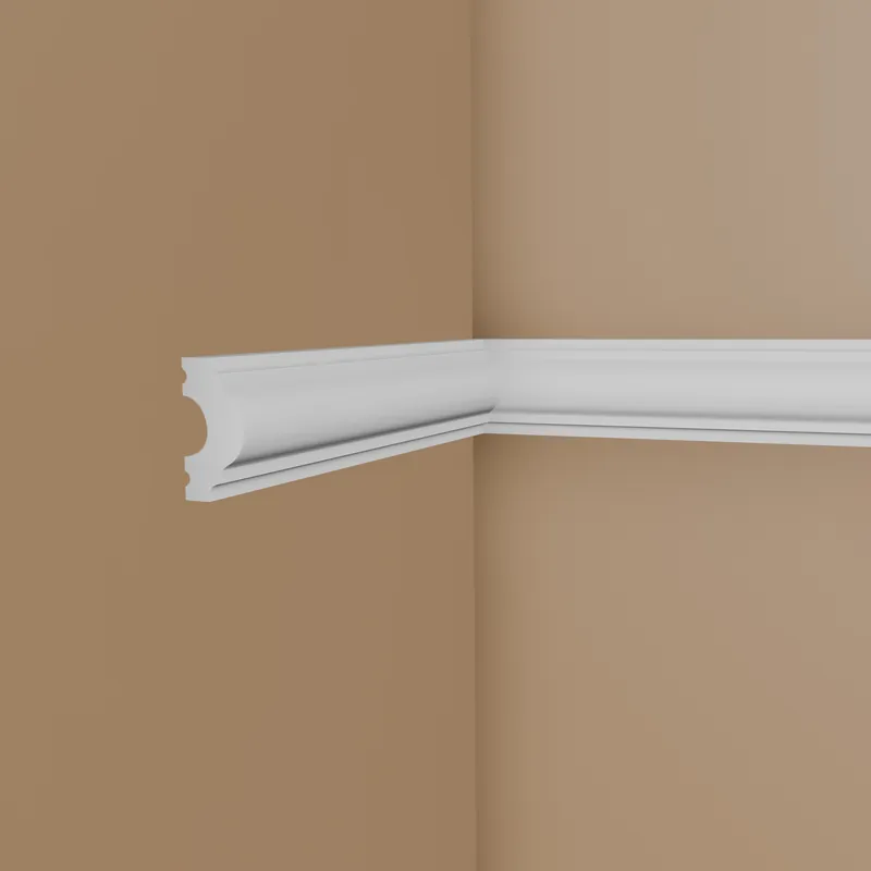 Cimaise murale chic NMC WALLSTYL WL7 12.5 x 25 mm polystyrène résistant à l&rsquo;impact blanc