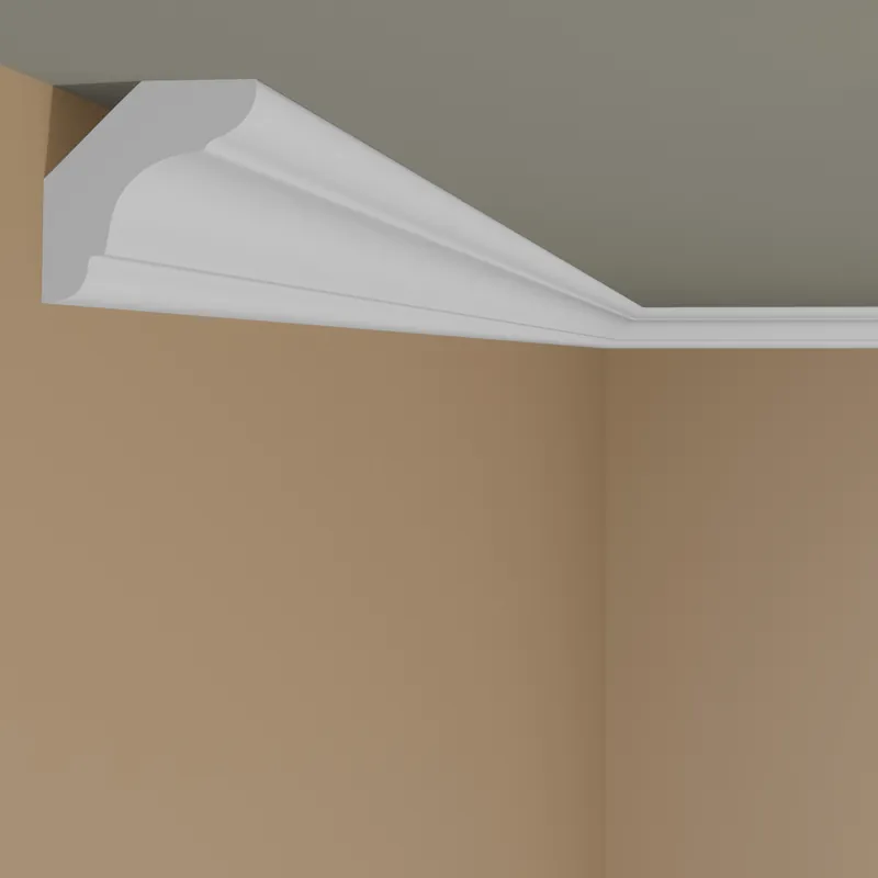 Moulure de plafond jolie Marbet E-24 | 29 x 29 mm | polystyrène résistant à l&rsquo;impact, à l&rsquo;humidité