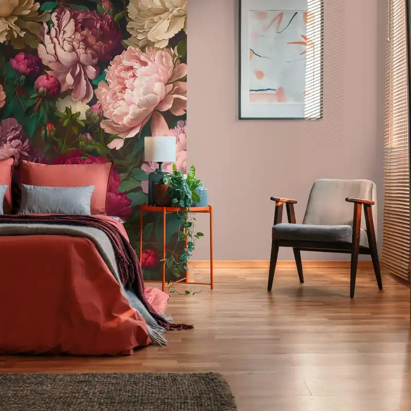 A.S. Creation Papiers peints photo The Wall III 398621 Un motif par rouleau Fleurs Floral Rose Rouge