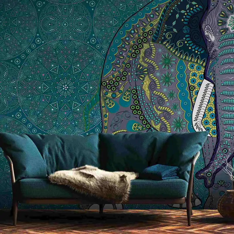 A.S. Creation Papiers peints photo The Wall 382621 Un motif par rouleau Oriental bleu