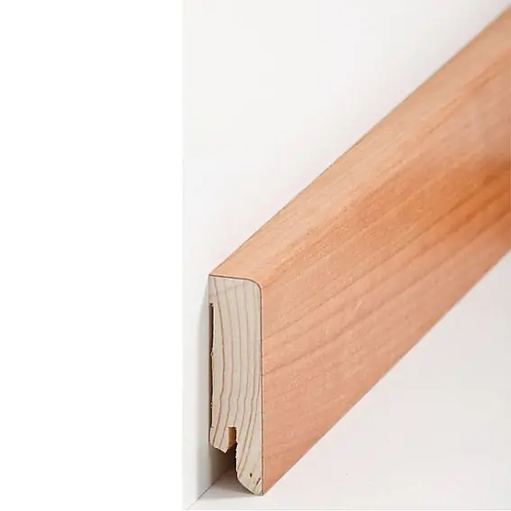 Plinthe "Lübeck" Bois plaqué 16 x 60 x 2500 mm cerisier Plinthe moderne PROVISTON