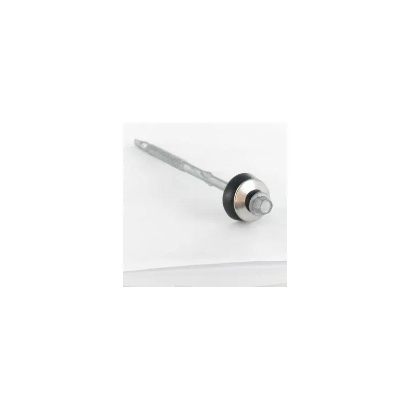 1 x Vis autoperceuse Tête hexagonale TH 6.3X125 Rondelle Forte tenue à la corrosion Acier galvanisé à chaud
