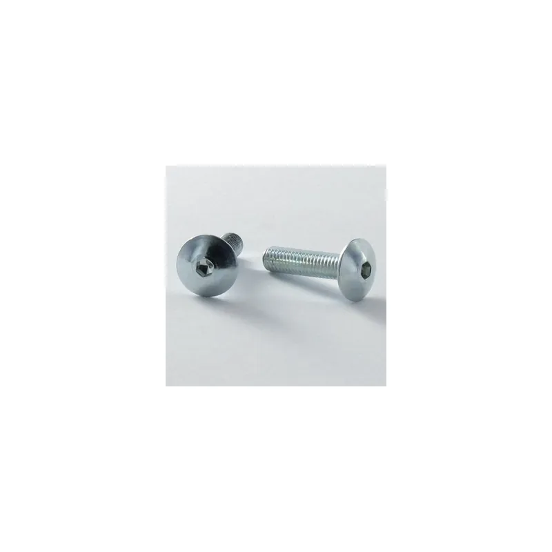 1 x Vis Poelier M6X35 Clé de 4 HC4 Acier zingué