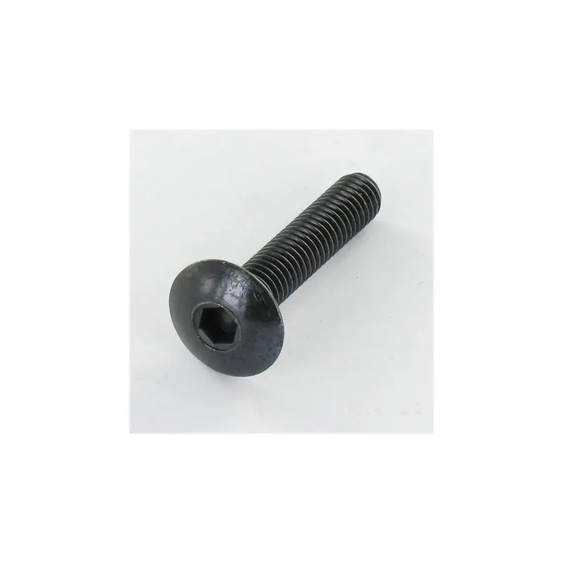 1 x Vis Poelier M8X16 Clé de 5 HC5 Acier zingué noir