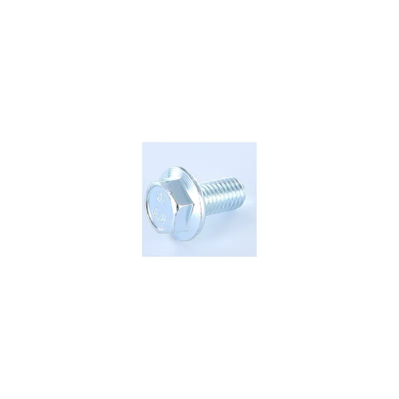 1 x Vis métaux Tête hexagonale TH M12X35 Embase collerette crantée Classe 8.8 Acier zingué