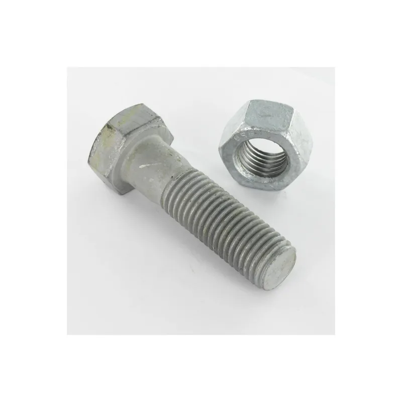 25 x Boulon (vendu avec Ecrou) Tête hexagonale TH M16X90 Classe 8.8 SB Forte tenue à la corrosion Acier galvanisé à