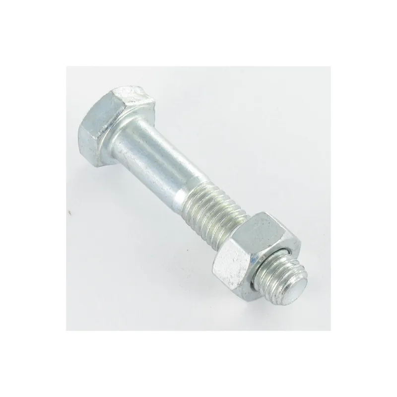 100 x Boulon (vendu avec Ecrou) Tête hexagonale TH M12X30 Classe 8.8 SB Acier zingué