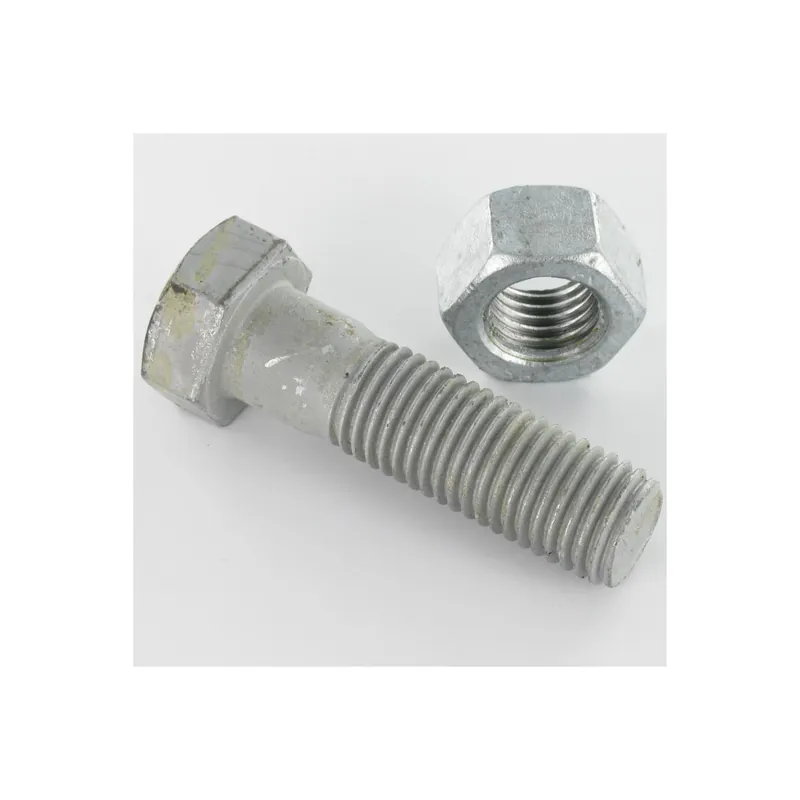 75 x CORPS Tête hexagonale TH M20X80 Classe 6.8 SB Forte tenue à la corrosion Acier galvanisé à chaud