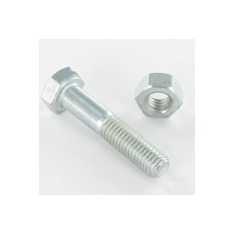 1 x Boulon (vendu avec Ecrou) Tête hexagonale TH M16X120 Acier zingué