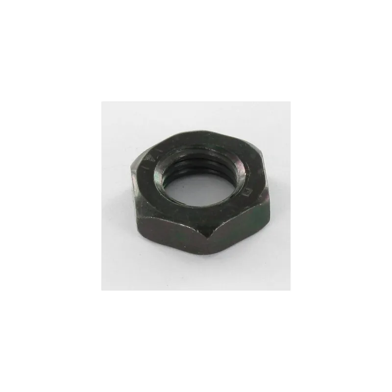 1 x Ecrou hexagonal bas hm/contre Ecrou M12 Acier zingué noir