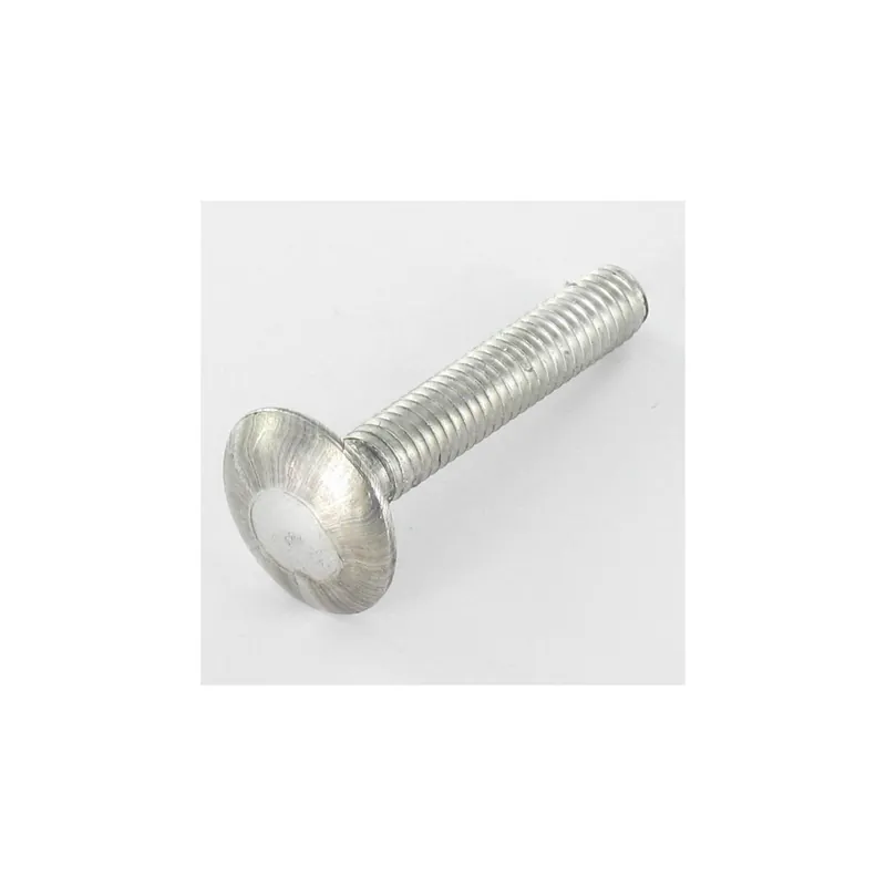 1 x TRCC JAPY tête ronde collet carré M8X50 Filetage total Acier zingué