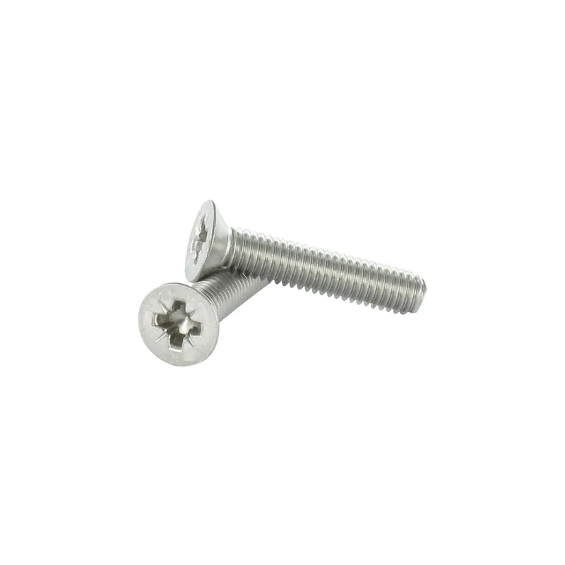 1 x Vis métaux Inox A2 Tête fraisée Pozi N°3 M6X30