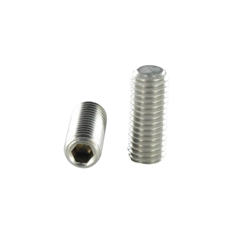 1 x Vis métaux Inox A2 Sans tête six pans creux (sthc) Clé de 5 HC5 M10X20 Bout plat
