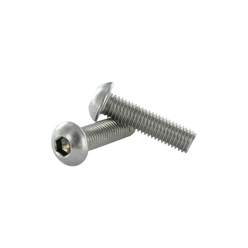 1 x Vis métaux Inox A2 BHC (Tête Bombée Hexagonal creux) M12X40 Filetage total Clé de 8 HC8