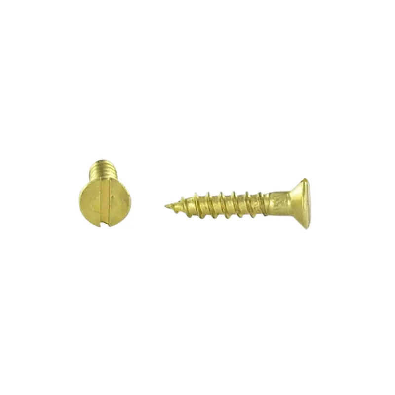 1 x Vis bois Laiton Tête fraisée Fendue 4.5X16