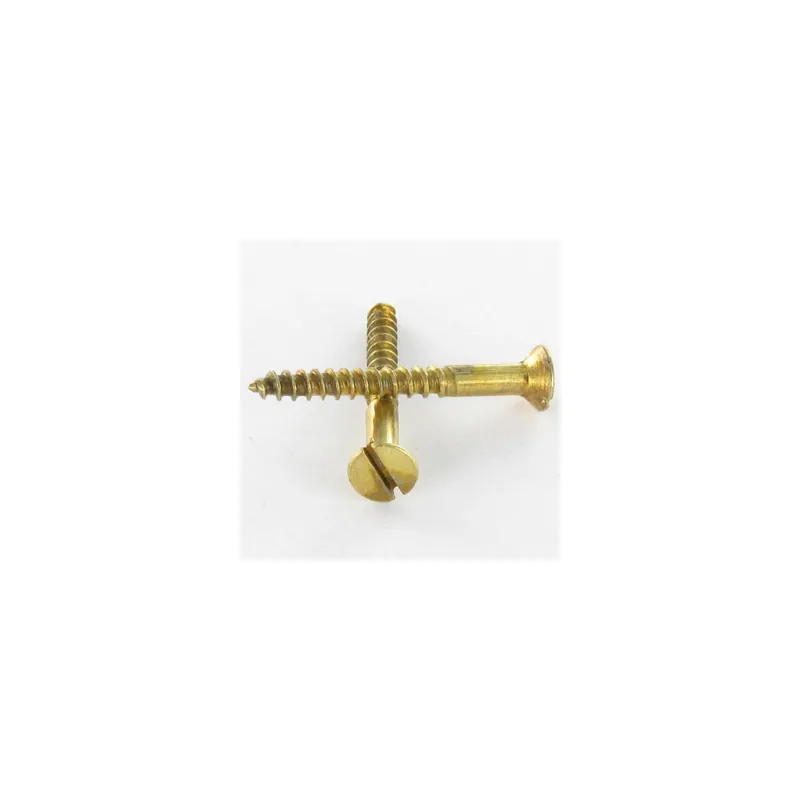 1 x Vis bois Tête fraisée Fendue 3X16 Acier laitonne microvis