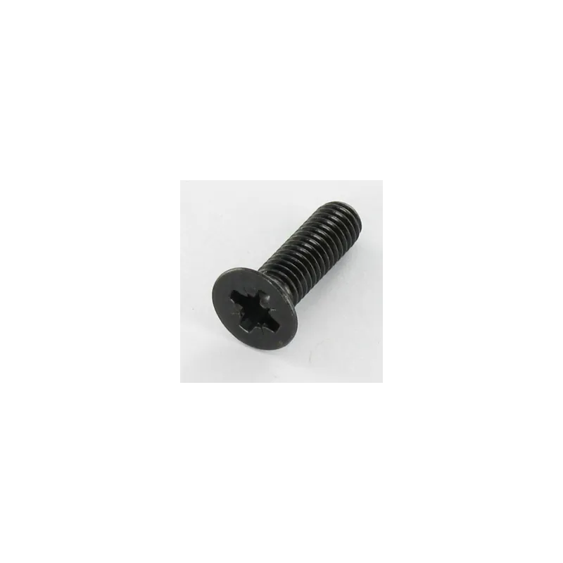 1 x Vis métaux Tête fraisée Pozi N°3 M6X12 Acier zingué noir