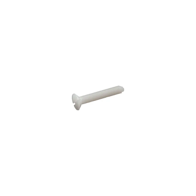 1 x Vis métaux Tête fraisée Fendue M8X30 Polyamide 6.6 nylon naturel