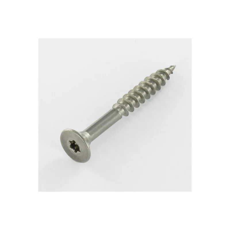 1 x VBA Vis bois agglo Inox A2 Tête fraisée 4X25 Filetée sur 18 TORX T20
