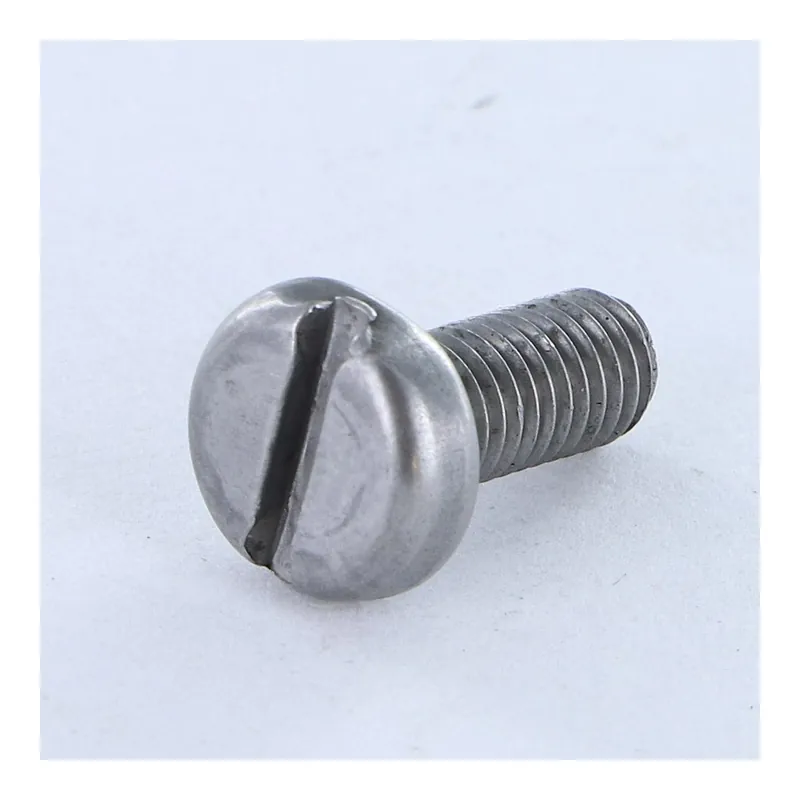 1 x Vis métaux Tête cylindrique large TCL Fendue M1.6X8 Acier brut microvis