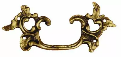 Poignée de meuble style Louis XV en laiton poli - DUBOIS