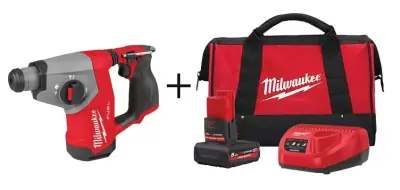 Perforateur M12 FHAC16-0 – pack de charge + sac offerts – Milwaukee