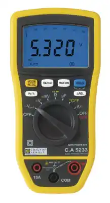 Multimètre Numérique Compact TRMS C.A 5233 | Chauvin Arnoux