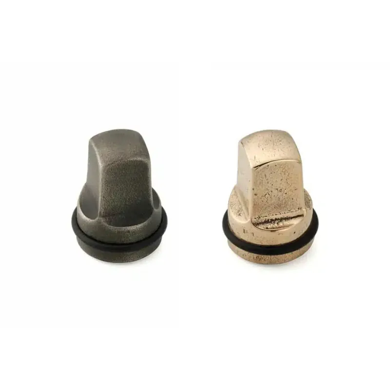 Butée de porte carrée 44 mm Bronze