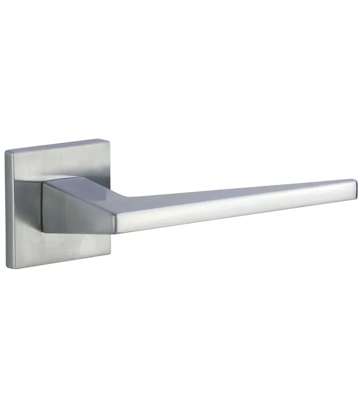 Poignées de porte chrome satiné LIMA FIT