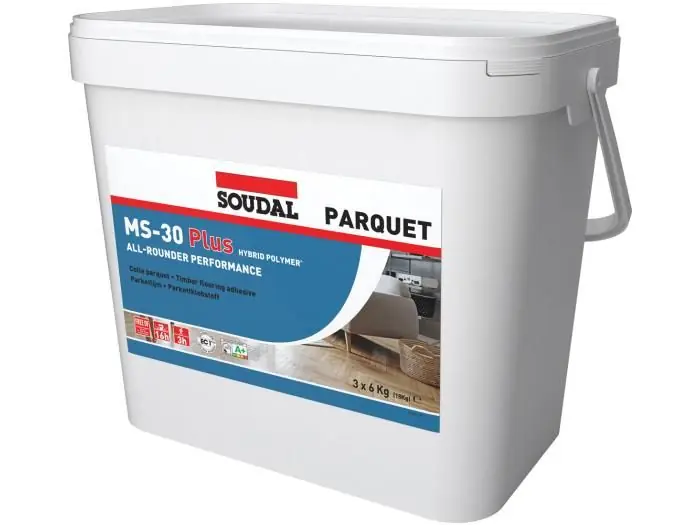 Colle pour parquet massif MS-30PLUS – 18 kg – SOUDAL