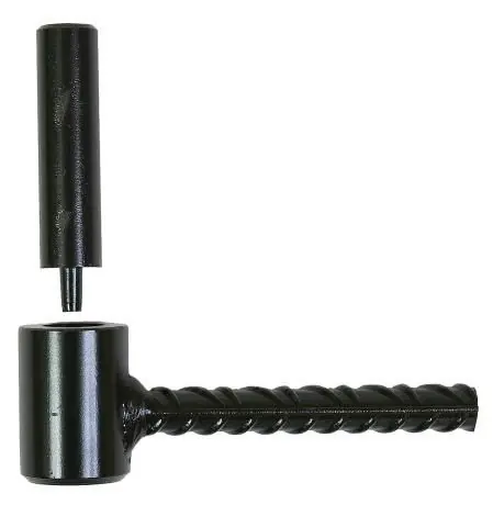 Gond Ø 16mm parpaing/brique L. 130 mm noir – scellement chimique – tige diam. 10mm