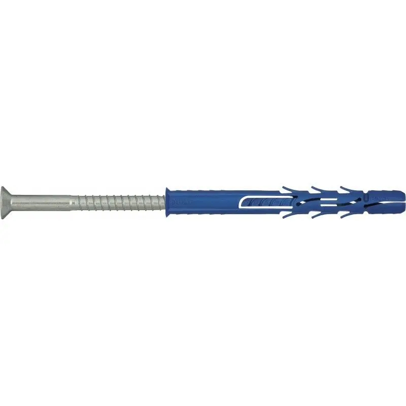 25 Chevilles à frapper 10×120 mm pour matériaux creux – Nylon tête fraisée – RAWL