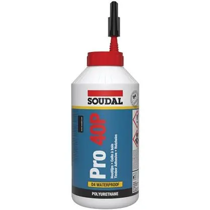 Colle à bois polyuréthane PRO 40P 750g – 108766 – SOUDAL